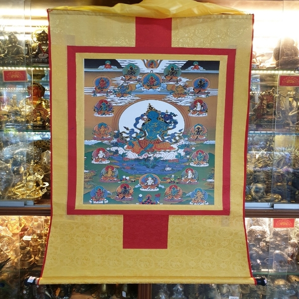 Tranh Thangka Tara Lục Độ Mẫu_120x80cm